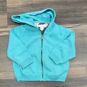 Burberry boys zip up hoodie